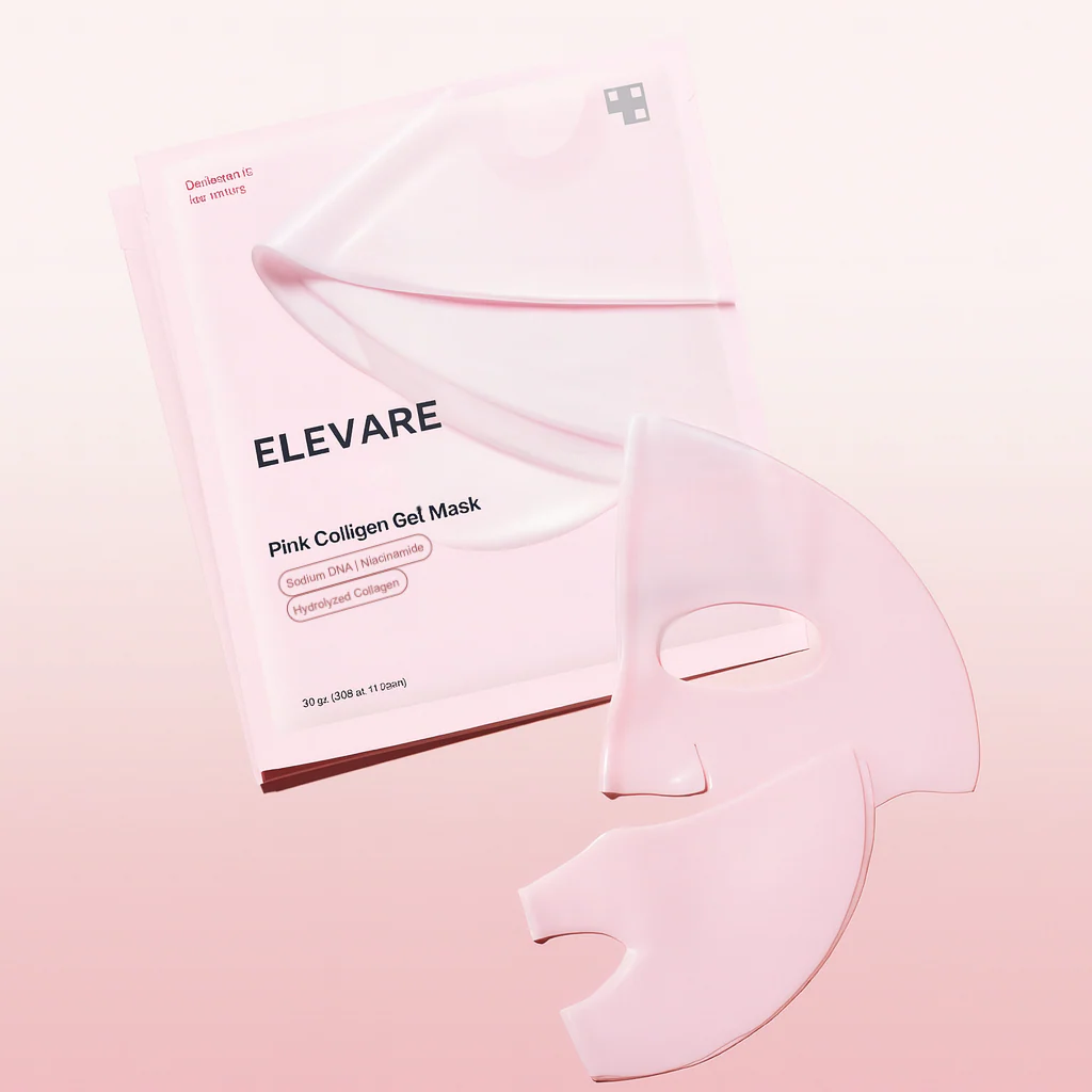 PDRN Infused Pink Collagen Gel Mask - Pack of 4 - Image 6